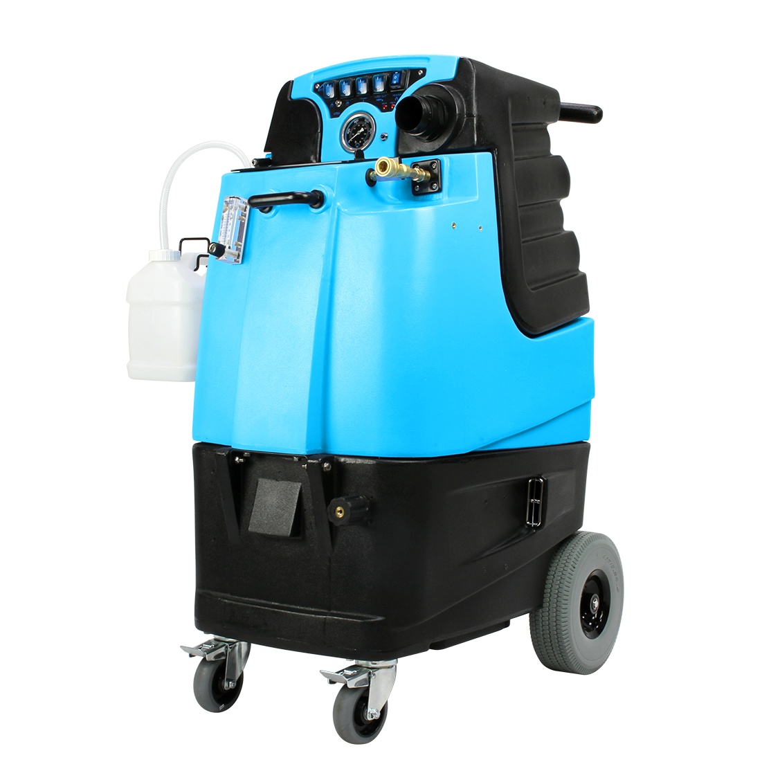 Mytee LTD3 Speedster Heated Carpet Extractor, front three-quarter view from the left