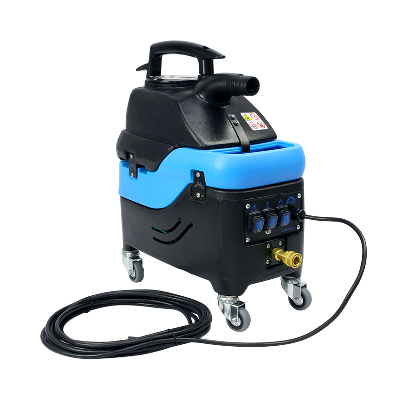 Mytee S-300H Tempo Heated Spotter Extractor, front three-quarter view from the right